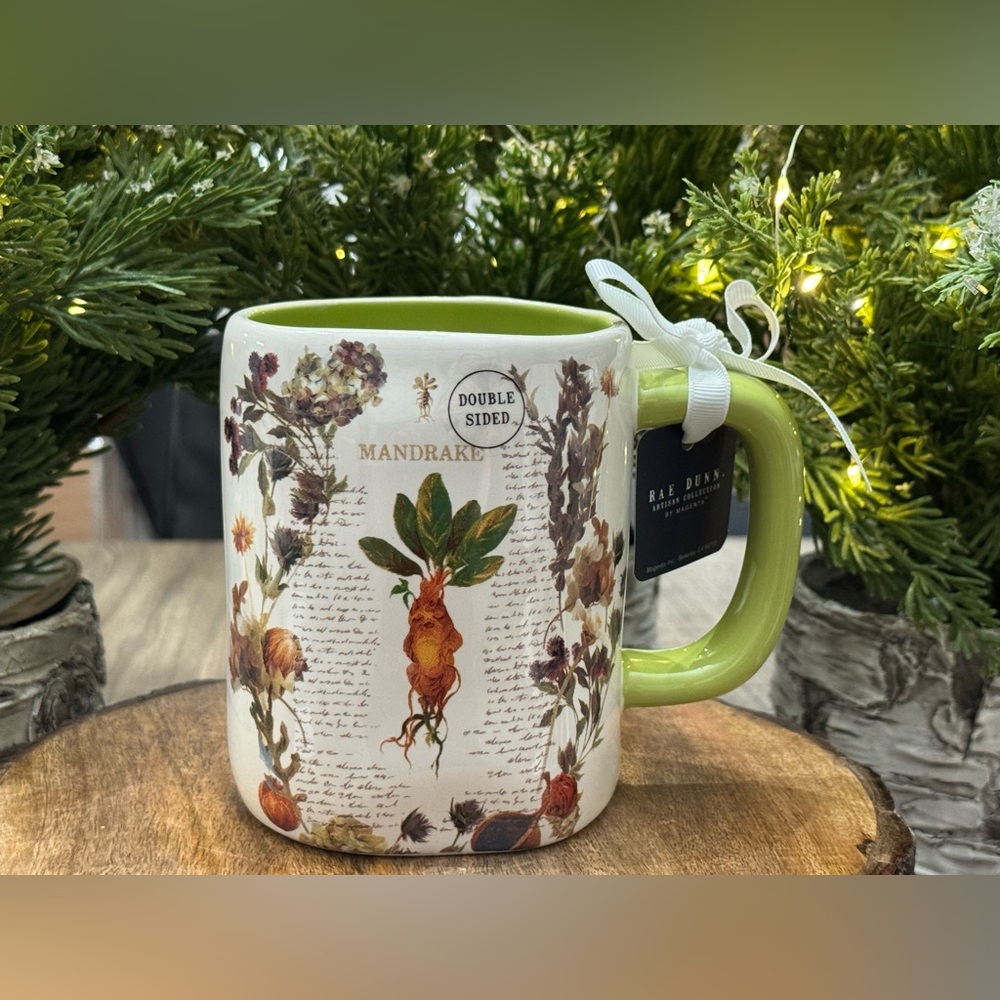 🪴Brand NEW w/Tags Rae Dunn Harry Potter Mandrake/HOGWARTS HERBOLOGY Mug 🪴
